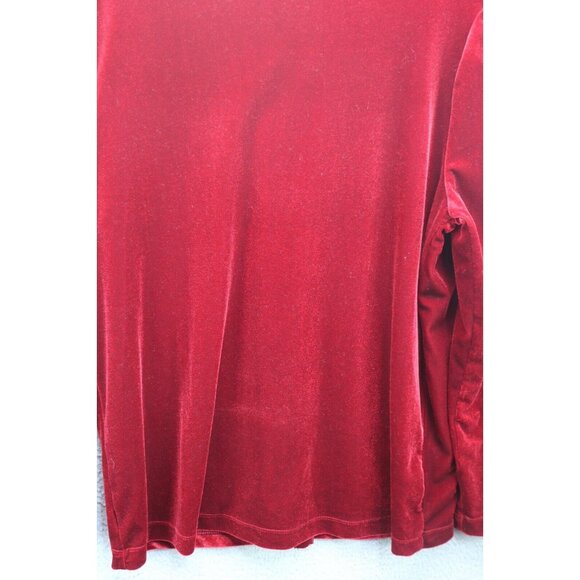 White Stag Red Velvet Maxi Skirt and Long Sleeve Top-Large-Whimsigoth - Picture 16 of 16